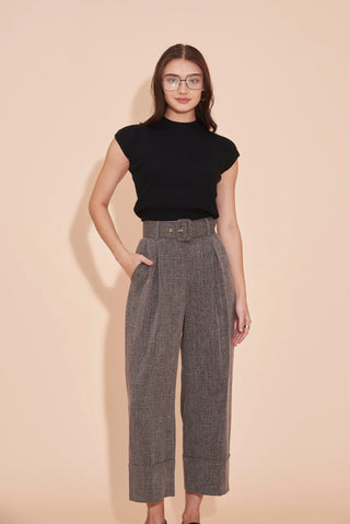 Think Outside The Box High Waisted Pants - Grey