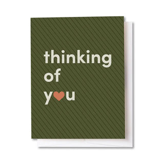 Thinking Of You Heart Card