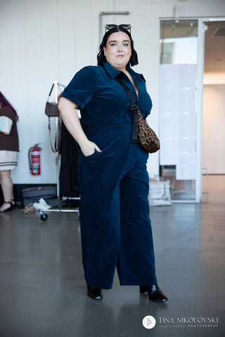 Petrol Velvet Freestyler Jumpsuit