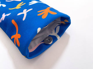 Handmade Sunglasses Case - Falling Blue
