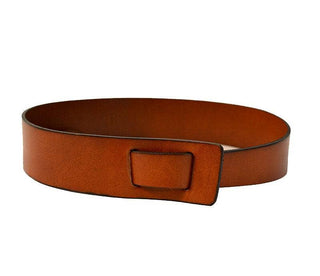 Seaforth Leather Knot Belt - Brown