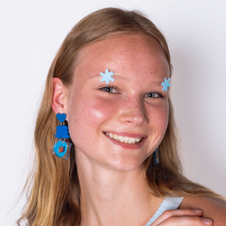 In Love Earrings - Blue