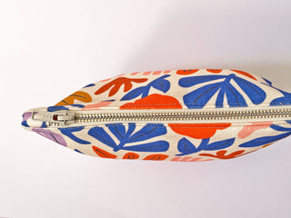 Handmade Fabric Zip Purse - Petals (Light)