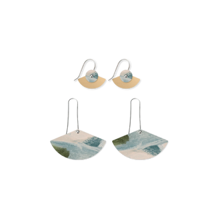 Kiasmin Aura Duo Drop Fan Pack Earrings