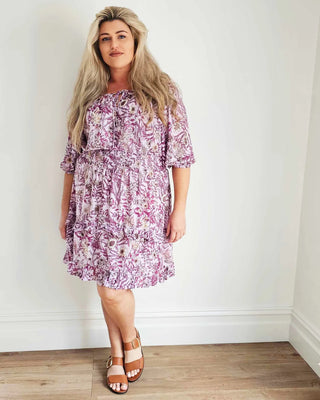 Stevie Dress in Pink Wildflower