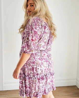 Stevie Dress in Pink Wildflower