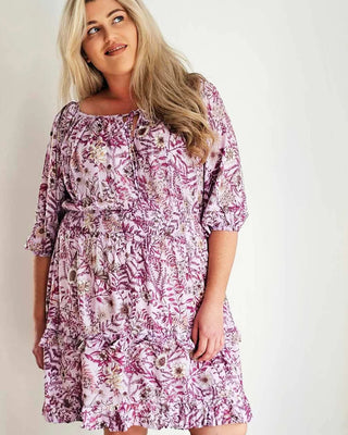 Stevie Dress in Pink Wildflower